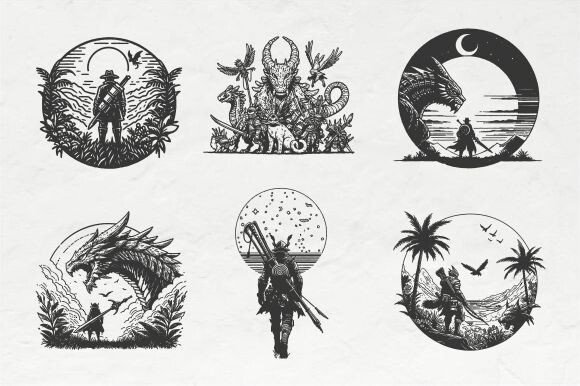 Download Wide Open Vintage Illustration - Wide Collection